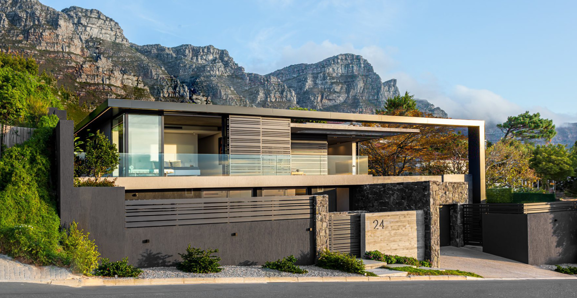 Double storey modern residential building in Camps Bay
