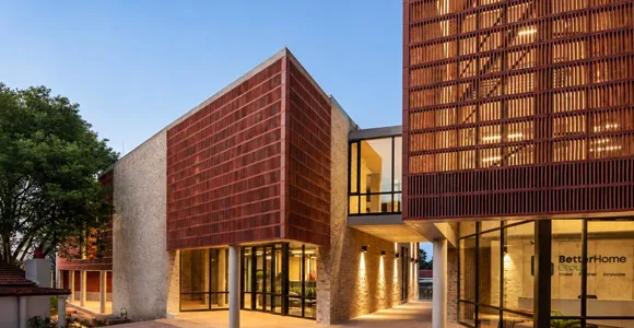Brick modern building